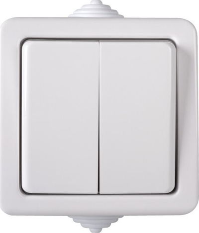 Çelës elektrik Kanlux TEKNO Candle 33495, 250V, IP54, i bardhë