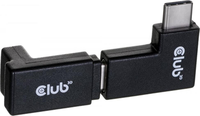 Adapter USB Club 3D CAC-1528, USB-C në USB-C, 4K, 100W, i zi