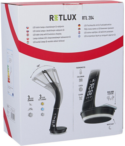 Llambë Retlux, LED, Qi, 6W, e zezë