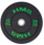 Disk olimpik HMS HTBR10, 10 kg, me gomë, jeshil