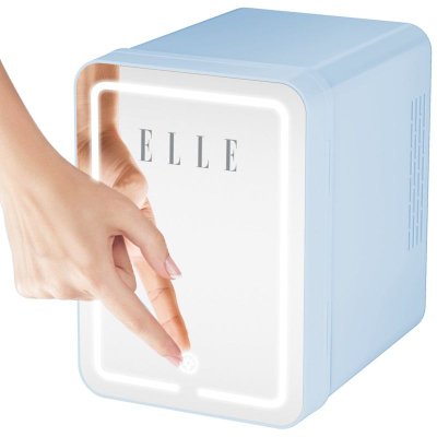 Mini-frigorifer Elle Home, 4L, me pasqyrë LED, blu