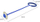 Lodër hula hoop për këmbë, me LED, 63 cm, blu