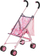Karrocë lodër për kukulla BABY born Stroller with Bag, me çantë, one size, rozë