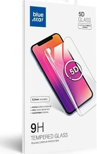Mbrojtës ekrani Blue Star 5D për iPhone 15, xham i temperuar, ngjitje e plotë, i zi