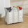 Shportë rrobash Wenko Trio, 130L, material tekstil dhe alumin, bezhë