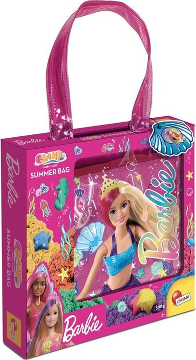 Set krijimi Lisciani Barbie Glitter Sand Summer Bag, 500g, shumëngjyrësh