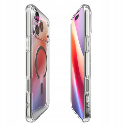 Mbulesë telefoni Spigen Ultra Hybrid MagSafe për iPhone 17 Pro Max, transparent, grafit