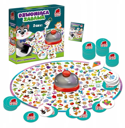 Друштвена игра Ringing Fun со ѕвонче, семејна, повеќебојна