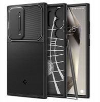 Futrollë Spigen Optik Armor për Samsung Galaxy S26 Ultra, mbrojtëse hibride, kapak kamere, e zezë