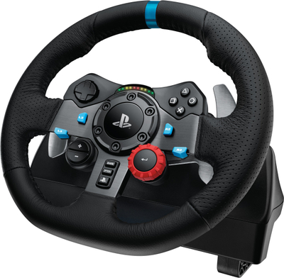 Timon lojërash Logitech G29 Driving Force, PS4 PS5 PC, me pedale, i zi