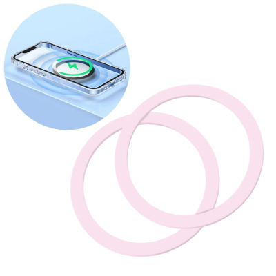 Unaza magnetike Joyroom JR-Mag-M3, set me 2 copë, për telefon, rozë