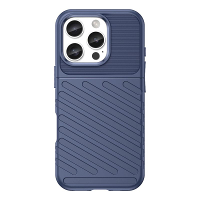 Футрола за телефон Hurtel Thunder Case за iPhone 16e, силиконска, нелизгачка, сина