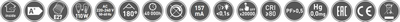 Llambë LED GTV A65 LD-PZ3A65-18W, 18W, 1700lm, E27, 6400K, e bardhë e ftohtë