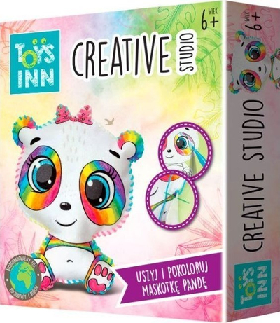 Set kreativ për qepje dhe ngjyrosje Stnux Panda, për kalamaj 6+, shumëngjyrësh