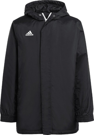 Xhaketë për kalamaj Adidas Entrada 22 Stadium Jr IB6078, poliestër, me kapuç, e zezë