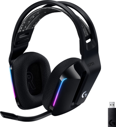 Set gaming Logitech G733 Lightspeed edhe G PRO X SuperLight 2, pa kabllo, USB, të zinj