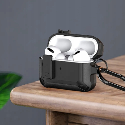 Mbrojtëse Dux Ducis Peco për AirPods 3, armor case, e zezë