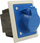 Prizë paneli PCE Twist, 16A 3P 230V, IP44, blu