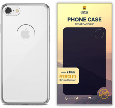 Mbështjellës Mocco Original Clear Case për iPhone 8, silikon 2mm, transparent