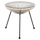 Tavolinë për kafe jashtme Allegra Φ47x45Hcm (HM5874.03), zezë/ bezhë