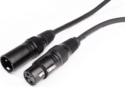 Kabllo Monkey Banana XLR - XLR, 3m, e zezë