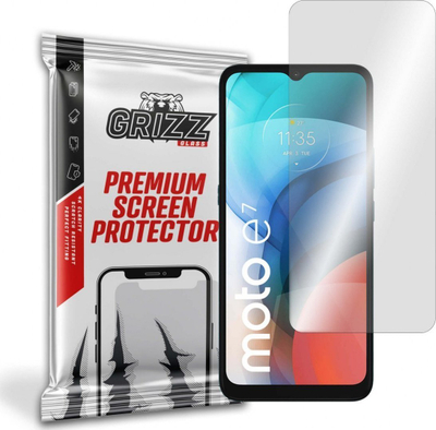 Xham mbrojtës GrizzGlass Hybrid Glass për Motorola Moto E7, i butë, me pamje super të kthjellët