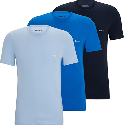 Maica për meshkuj Hugo Boss, 3 copë, të kaltëra/zeza