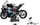 Set LEGO Technic BMW M 1000 RR 42130, model motor 1:5 për me e venë në vitrinë, shumëngjyrësh
