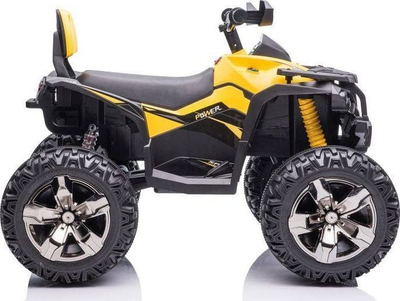 Motor katër rrotësh elektrik Lean Cars QLS-3288, 12V, për fëmijë, i verdhë