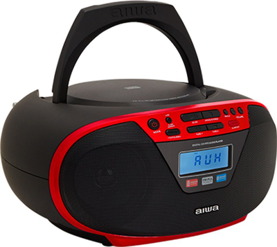 Radio boombox Aiwa BBTU-400RD, Bluetooth, CD USB, e kuqe