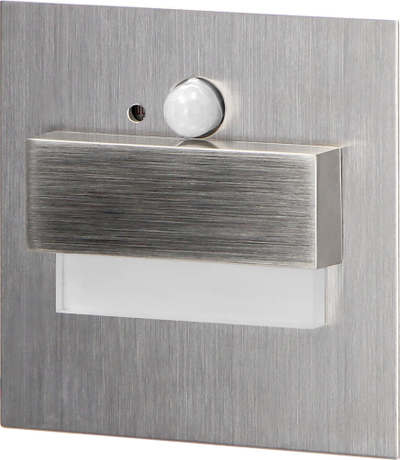 Dritë shkalle Adviti Traco LED AD OS 6165, me sensor lëvizje, 4000K, inox argjendi