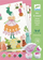 Set stampash kreativ për kalamaj Djeco Flower Girls, 16 fletë, 4 ngjyra boje, shumëngjyrësh