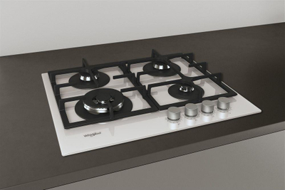 Pianurë me gaz Whirlpool AKTL 629 WH, 4 vatra, e futur te moblia, e bardhë