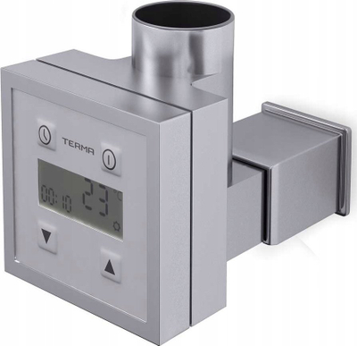 Termostat elektrik për radiator Terma KTX-3, ekran LCD, timer, argjendtë