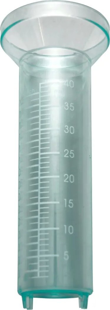 Matës shiu Green>it Rain Gauge Container, deri 40 mm, plastik, transparent