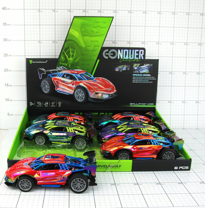 Играчка спортски автомобил Dromader 1351910, со светла, со звуци, повеќебојна
