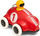 Lodër makinë garuese BRIO Push & Go Racer, për bebe 12+ muaj, i kuq