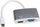 Kabllo adaptor Roline 12.03.3161, Mini DisplayPort në HDMI VGA, 0.1m, ngjyrë argjendi