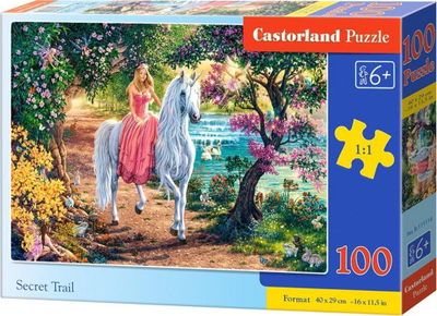 Puzzle Castorland Secret Trail Castor, 100 elemente, 40 x 29 cm