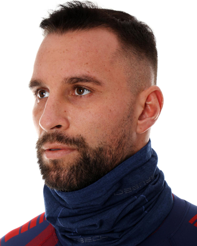 Shall qafe Brubeck KM10360, lesh merino, uniseks, blu navy, mas S M