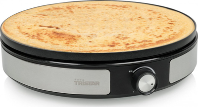Aparat për krepa Tristar BP-2639, 1500W, pllakë jo-ngjitëse, i zi argjendtë
