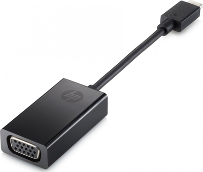 Adapter USB-C në VGA HP, plug and play, i zi
