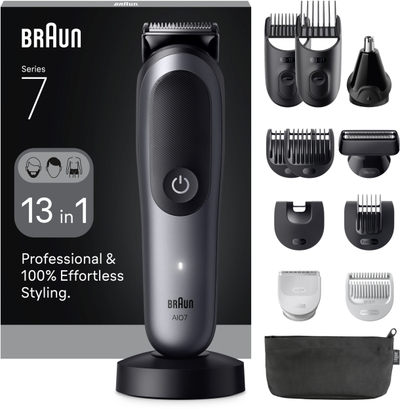 Set trimer Braun Series 7 AIO7560, 13 në 1, për mjekër dhe trup