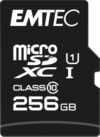 Kartë memorje Emtec EliteGold 256GB MicroSDXC, UHS-I Class 10