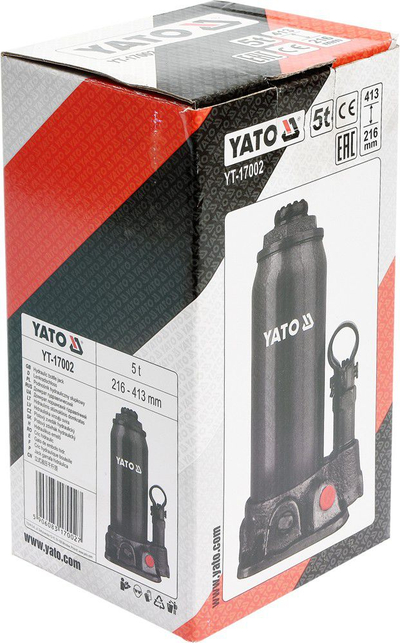 Kriko hidraulike kolonë Yato YT-17002, 5 ton, lartësi 216-413 mm