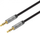 Kabllo audio Manhattan Stereo Aux, 3.5mm, 5m, bardhë me argjend