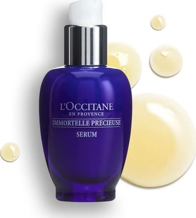 Serum per fytyrë L'Occitane Immortelle Precieuse, kundër rrudhave, 30 ml, blu