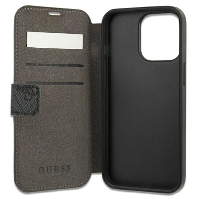 Kapak librë Guess 4G Stripe për iPhone 13 Pro, me magnet, gri