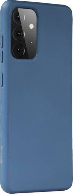Këllëf telefoni Crong për Samsung Galaxy A72, silikoni, mikrofibër nga mrena, blu