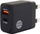 Karikues muri Our Pure Planet 30W, USB A USB C, prizë UK, i zi